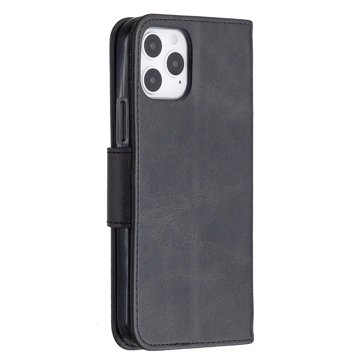 Retro Lambskin Texture ซองหนัง PU พลิกแนวนอนสีบริสุทธิ์สำหรับ iPhone 11 พร้อมตัวยึดและช่องเสียบการ์ดและกระเป๋าสตางค์และเชือกเส้นเล็ก, For iPhone 12 / 12 Pro