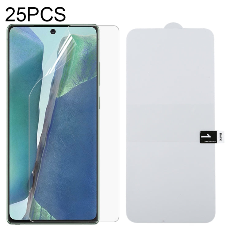25 PCS เต็มหน้าจอป้องกันฟิล์มไฮโดรเจลป้องกันการระเบิด, For iPhone 12 mini, For iPhone 12 / 12 Pro, For iPhone 12 Pro Max, For Samsung Galaxy A11, For Samsung Galaxy M21, For Samsung Galaxy M31, For Samsung Galaxy A41, For Samsung Galaxy Note20         ...