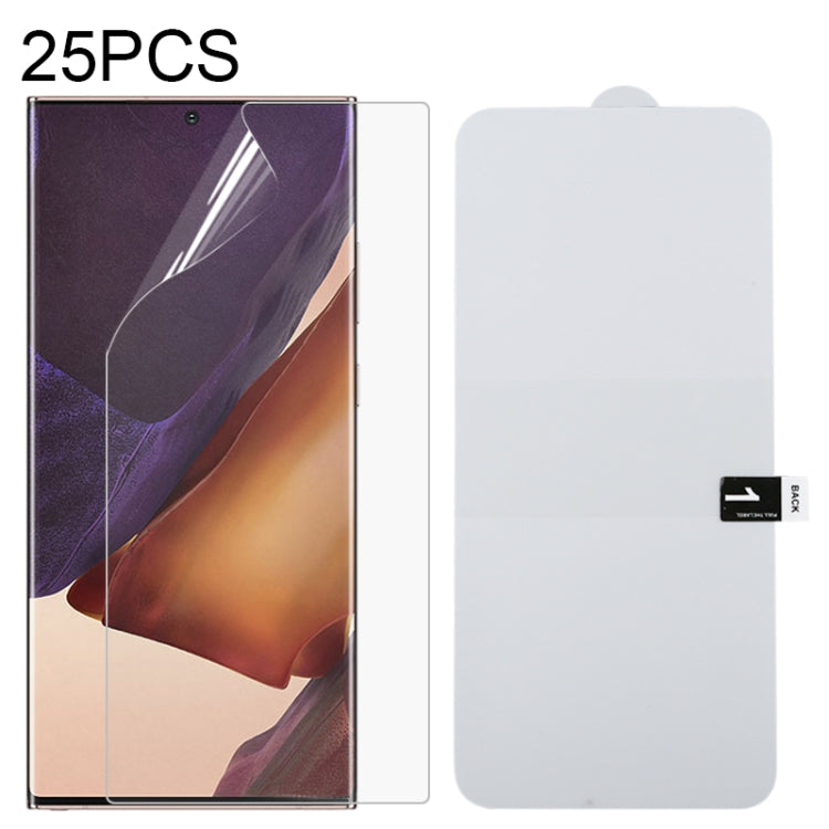 25 PCS เต็มหน้าจอป้องกันฟิล์มไฮโดรเจลป้องกันการระเบิด, For iPhone 12 mini, For iPhone 12 / 12 Pro, For iPhone 12 Pro Max, For Samsung Galaxy A11, For Samsung Galaxy M21, For Samsung Galaxy M31, For Samsung Galaxy A41, For Samsung Galaxy Note20         ...