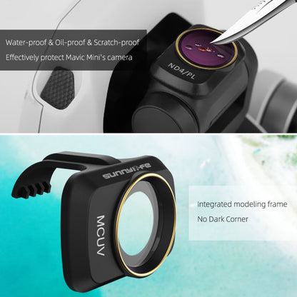 Sunnylife MM-FI9258 สำหรับ DJI Mavic มินิ 6 ใน 1 โดรน MCUV + CPL + ND4 + ND8 + ND16 + ND32 เลนส์กรอง, MCUV+CPL+ND4+ND8+ND16+ND32