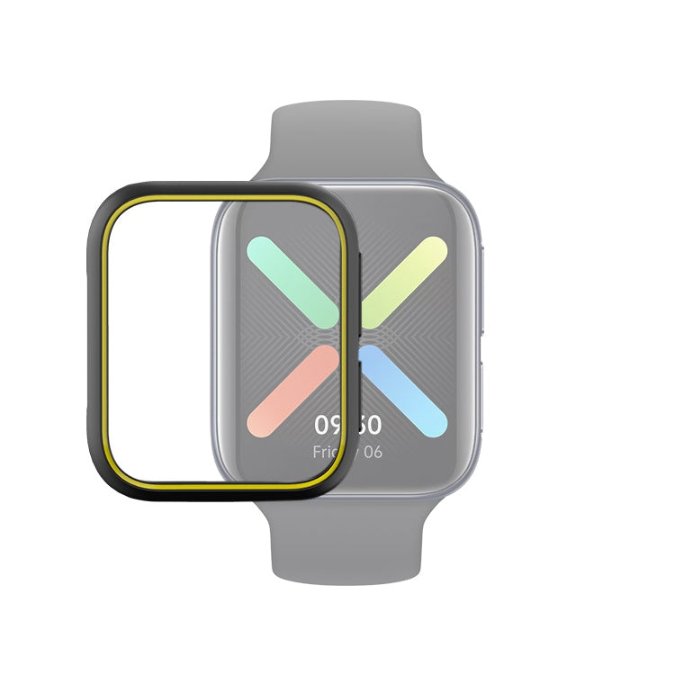 สำหรับ OPPO Watch 46mm Smart Watch เคส TPU, Black+Yellow