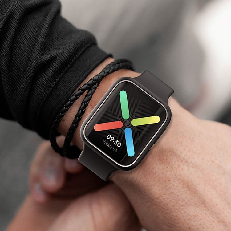 สำหรับ OPPO Watch 46mm Smart Watch เคส TPU, Black+Yellow