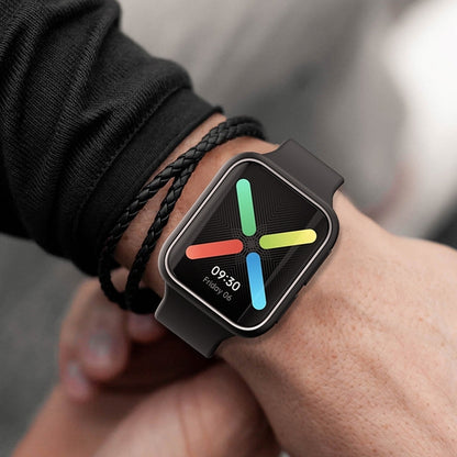 สำหรับ OPPO Watch 46mm Smart Watch เคส TPU, Black+Yellow