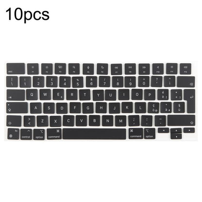 สำหรับ MacBook รุ่น A2442 A2485 A2779 A2780 A2991 A2992 A2918 คีย์แคปขนาดใหญ่แบบ UK จำนวน 10 ชิ้น, Arabic, French, Italy, German, Denmark, Sweden, Hungary, Spain, Norway, Russian, Portugal