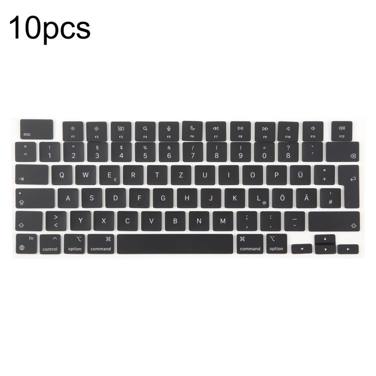 สำหรับ MacBook รุ่น A2442 A2485 A2779 A2780 A2991 A2992 A2918 คีย์แคปขนาดใหญ่แบบ UK จำนวน 10 ชิ้น, Arabic, French, Italy, German, Denmark, Sweden, Hungary, Spain, Norway, Russian, Portugal