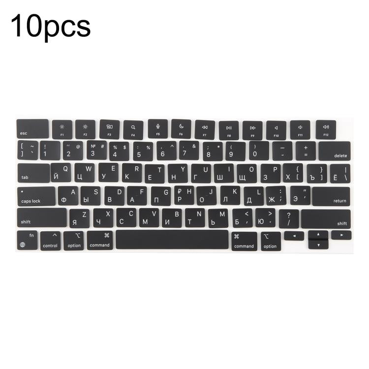 สำหรับ MacBook รุ่น A2442 A2485 A2779 A2780 A2991 A2992 A2918 ปุ่มกด Enter ขนาดเล็กแบบ US จำนวน 10 ชิ้น, Russian, Korean