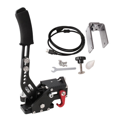 รถ Universal USB แนวนอน Drift Rally Racing Handbrake LEVER Professional GAMING อุปกรณ์ต่อพ่วงสำหรับเกมแข่งรถ G25/27/29 t500, HB031-BK
