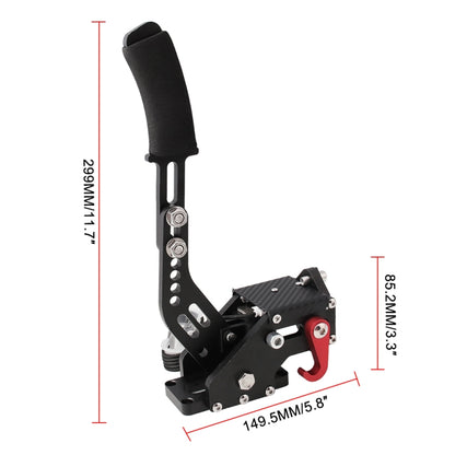 รถ Universal USB แนวนอน Drift Rally Racing Handbrake LEVER Professional GAMING อุปกรณ์ต่อพ่วงสำหรับเกมแข่งรถ G25/27/29 t500, HB031-BK