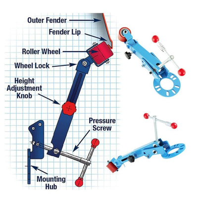 รถคิ้วล้อซ่อมเครื่องมือ Fender Roller เครื่องมือ Fender Reforming ขยายเครื่องมือ, LE001-BL