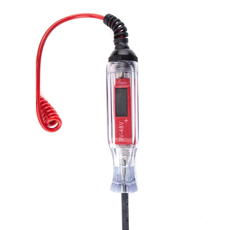 เครื่องทดสอบไฟฟ้ารถยนต์จอแสดงผลดิจิตอล 3-48V, Car Electric Tester