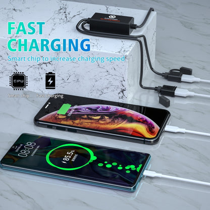 WUPP CS-1186A1 รถจักรยานยนต์ SAE Dual USB Fast Charger Charger, CS-1186A1