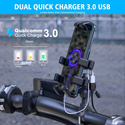 WUPP CS-1186A1 รถจักรยานยนต์ SAE Dual USB Fast Charger Charger, CS-1186A1