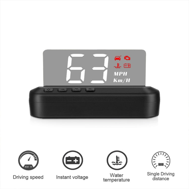 C100 รถ HUD Head-up Display OBD2 รหัสความผิดปกติกำจัด Overspeed / Fault Alarm, C100