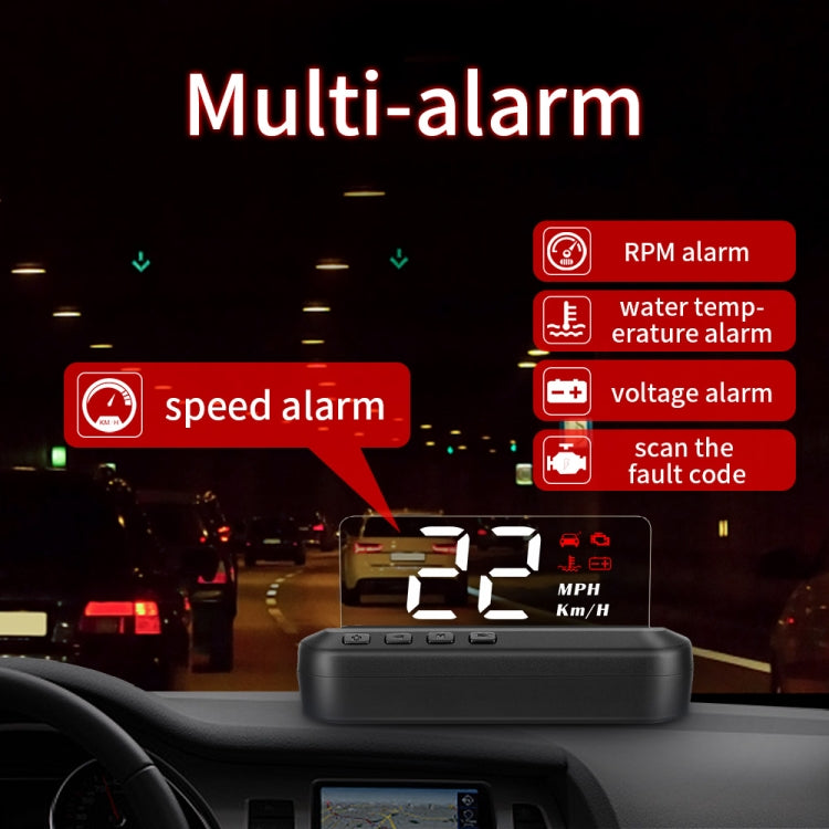 C100 รถ HUD Head-up Display OBD2 รหัสความผิดปกติกำจัด Overspeed / Fault Alarm, C100
