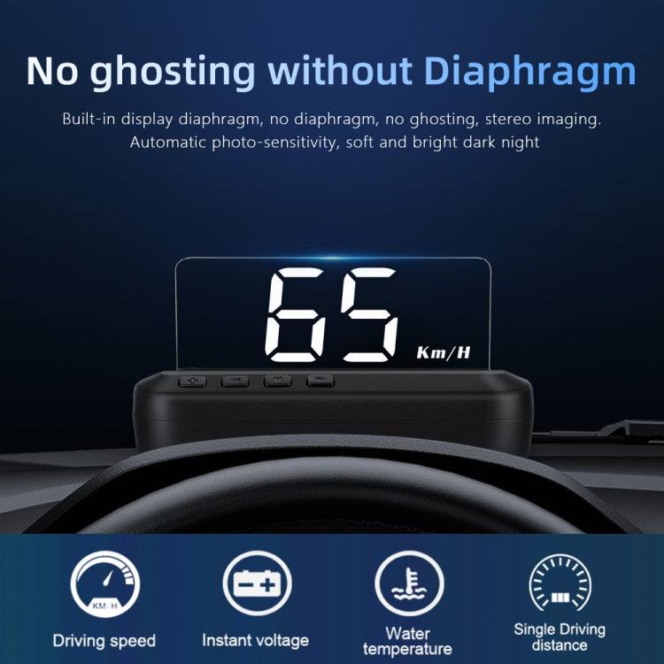 C100 รถ HUD Head-up Display OBD2 รหัสความผิดปกติกำจัด Overspeed / Fault Alarm, C100