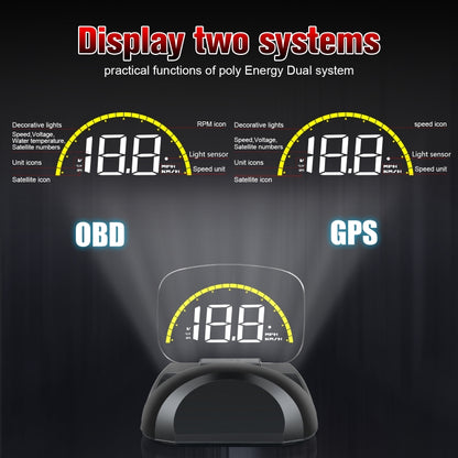 C700S OBD2 + โหมด GPS รถ HUD Head-up Display Fault Alarm, C700S