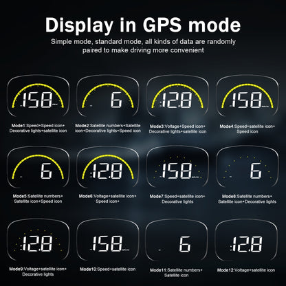 C700S OBD2 + โหมด GPS รถ HUD Head-up Display Fault Alarm, C700S