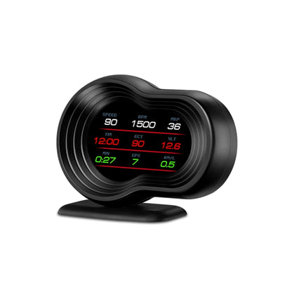 F9 OBD2 + โหมด GPS รถ HUD Head-up Display ความเร็ว/อุณหภูมิน้ำ/จอแสดงผลแรงดันไฟฟ้า, F9 OBD2 GPS