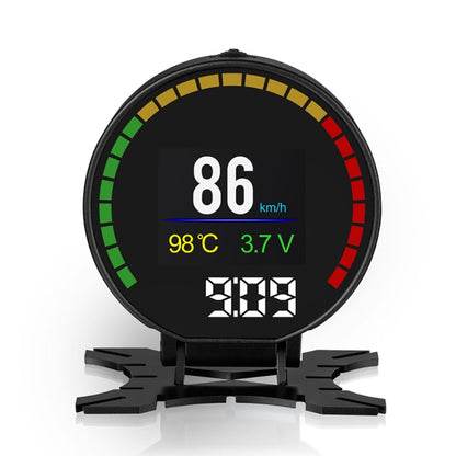 P15 OBD2 รถ HUD Head-up Display อุณหภูมิน้ำ / ความเร็วรถ / แรงดันไฟฟ้า, P15