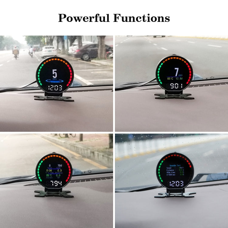 P15 OBD2 รถ HUD Head-up Display อุณหภูมิน้ำ / ความเร็วรถ / แรงดันไฟฟ้า, P15