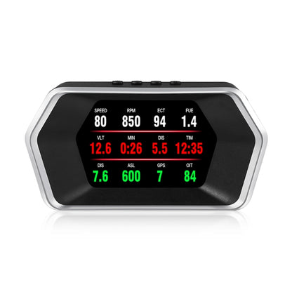 P17 รถ HUD Head-up Display GPS เครื่องวัดความเร็วรถ OBD2 รหัสกำจัดข้อผิดพลาด, P17