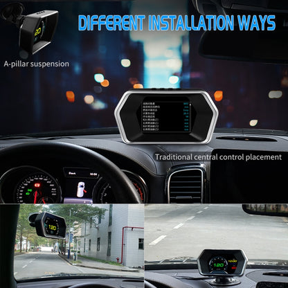 P17 รถ HUD Head-up Display GPS เครื่องวัดความเร็วรถ OBD2 รหัสกำจัดข้อผิดพลาด, P17