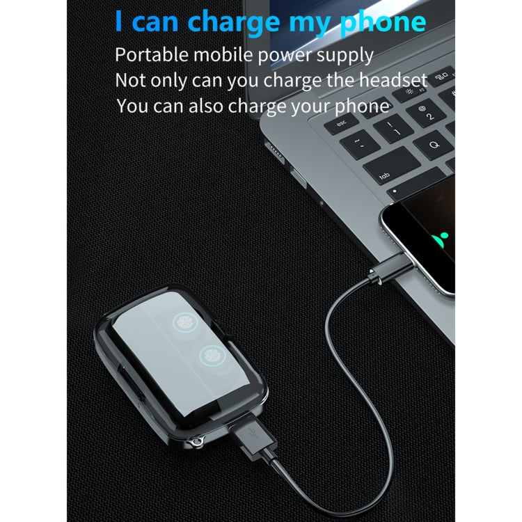 M17 บลูทูธ 5.1 จอแสดงผล LED Touch หูฟังบลูทูธไร้สายกันน้ำพร้อมกล่องชาร์จ, M17