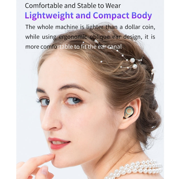 M18 บลูทูธ 5.1 จอแสดงผล LED กันน้ำไร้สาย Bluetooth หูฟังพร้อมกล่องชาร์จ, M18