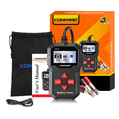 KONNWEI KW210 รถแบตเตอรี่ทดสอบแบตเตอรี่ความจุความต้านทานแบตเตอรี่เครื่องตรวจจับ, KW210