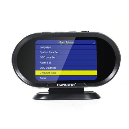KONNWEI KW206 2 in 1 OBDII / EOBD12V เครื่องสแกนข้อบกพร่องในรถยนต์ + จอ LCD ขนาด 3.5 นิ้ว, KW206