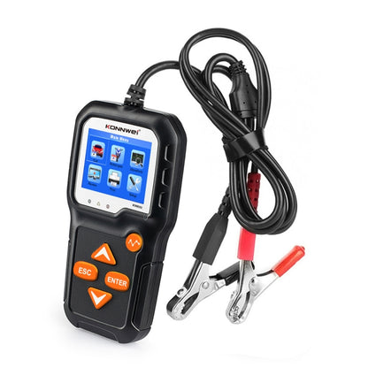KONNWEI KW650 6V- 12V รถแบตเตอรี่รถจักรยานยนต์เครื่องตัดหญ้าเครื่องตรวจจับ 2.4 นิ้วสีจอแสดงผลและกราฟรูปคลื่น, KW650