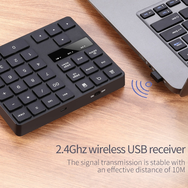 533 35 คีย์ 2.4G คีย์บอร์ดดิจิตอลชาร์จไร้สายดีไซน์บางเฉียบ