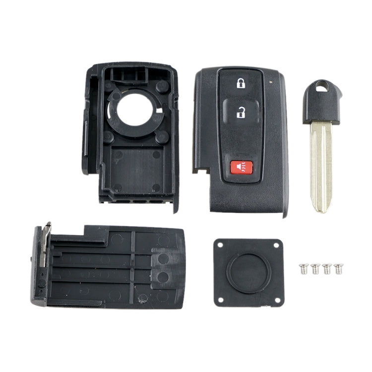 กุญแจรถ รีโมทคอนโทรล เคส พร้อมกุญแจเล็กสำหรับ Toyota Prius 3 ปุ่ม, For Toyota Prius