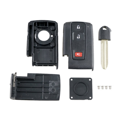 กุญแจรถ รีโมทคอนโทรล เคส พร้อมกุญแจเล็กสำหรับ Toyota Prius 3 ปุ่ม, For Toyota Prius