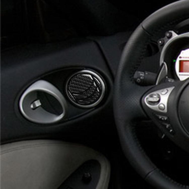 คาร์บอนไฟเบอร์ซ้ายและขวาพอร์ตไอเสียสติกเกอร์ตกแต่งสำหรับ Nissan 350z 2006-2009, ซ้ายและขวา Universal, Left And Right Exhaust Ports
