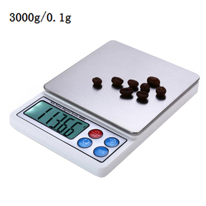 XY-8006 เครื่องชั่งอิเล็กทรอนิกส์ความแม่นยำสูงจอแสดงผล 2.2 นิ้ว (0.1ก.~3000ก.) ไม่รวมแบตเตอรี่, 3000g/0.01g