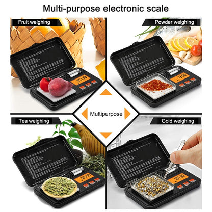 200g/0.01g เครื่องชั่งเครื่องประดับแบบพกพาความแม่นยำสูง Mini เครื่องชั่งอิเล็กทรอนิกส์ความแม่นยำกะรัตเครื่องชั่งอิเล็กทรอนิกส์, 200g/0.01g