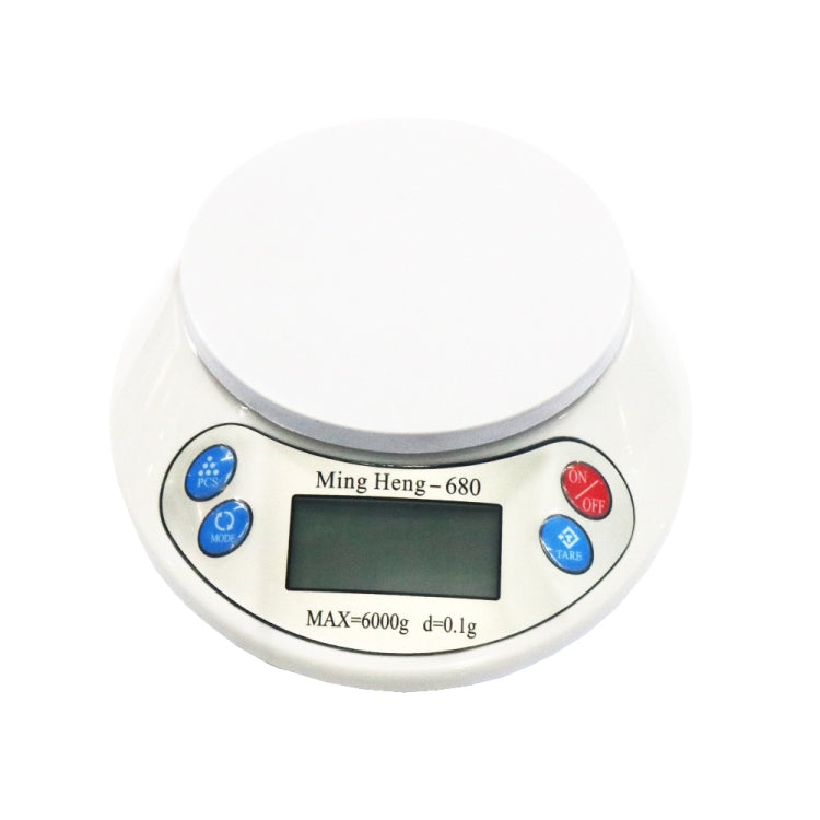 MH-680 6000g x 0.1g 2.2 นิ้ว LCD Digital Electronic Kitchen Scale, MH-680 6kg x 0.1g