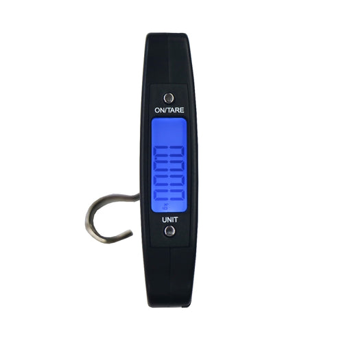 A09 เครื่องชั่งตะขอแขวนกระเป๋าเดินทางดิจิตอลขนาด 50 กก. x 10 ก. พร้อมหน้าจอ LCD ขนาด 1.7 นิ้ว, Hook Scale