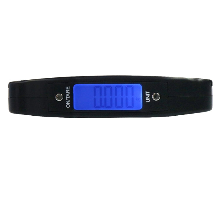 A09 เครื่องชั่งตะขอแขวนกระเป๋าเดินทางดิจิตอลขนาด 50 กก. x 10 ก. พร้อมหน้าจอ LCD ขนาด 1.7 นิ้ว, Hook Scale