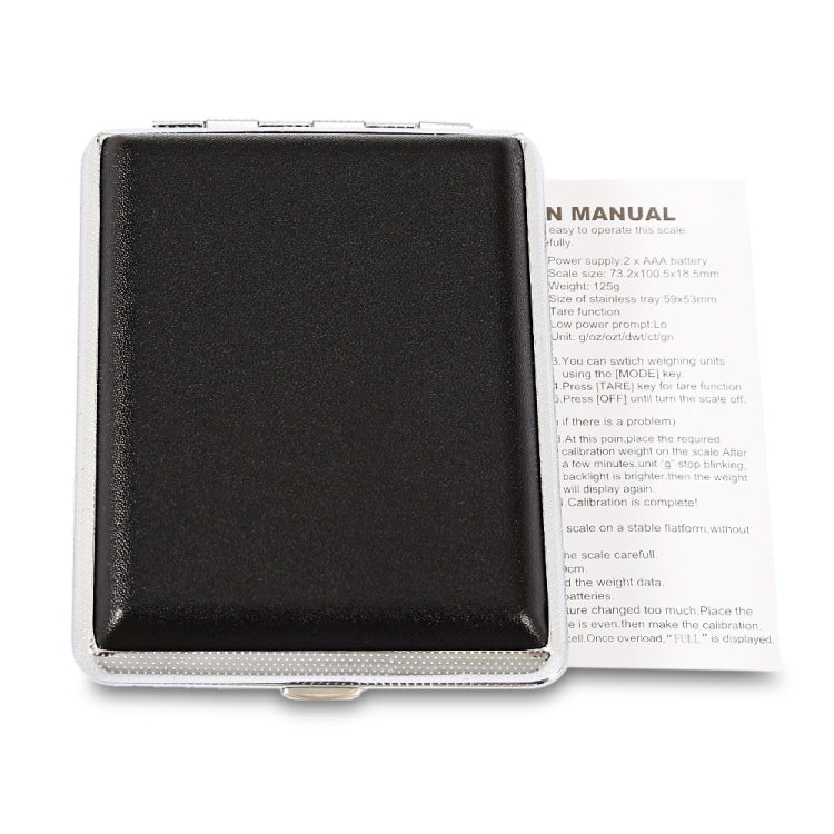 M-18 500g x 0.1g ความแม่นยำสูงเครื่องประดับอิเล็กทรอนิกส์แบบดิจิตอล Scale Balance อุปกรณ์ 1.5 นิ้วหน้าจอ LCD, 500g/0.1g