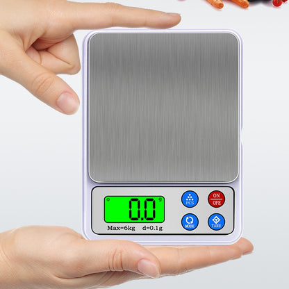 MH-555 6Kg x 0.1g ความแม่นยำสูงดิจิตอลอิเล็กทรอนิกส์แบบพกพา BALANCE อุปกรณ์ 2.2 นิ้วหน้าจอ LCD, 6000g/0.1g