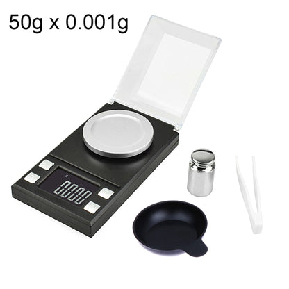 MH-8028 50g x 0.001g ความแม่นยำสูงดิจิตอลอิเล็กทรอนิกส์แบบพกพาเครื่องประดับเพชรอัญมณีกะรัต Lab เครื่องชั่งน้ำหนัก Balance อุปกรณ์ 1.6 นิ้วหน้าจอ LCD, 50g/0.001g