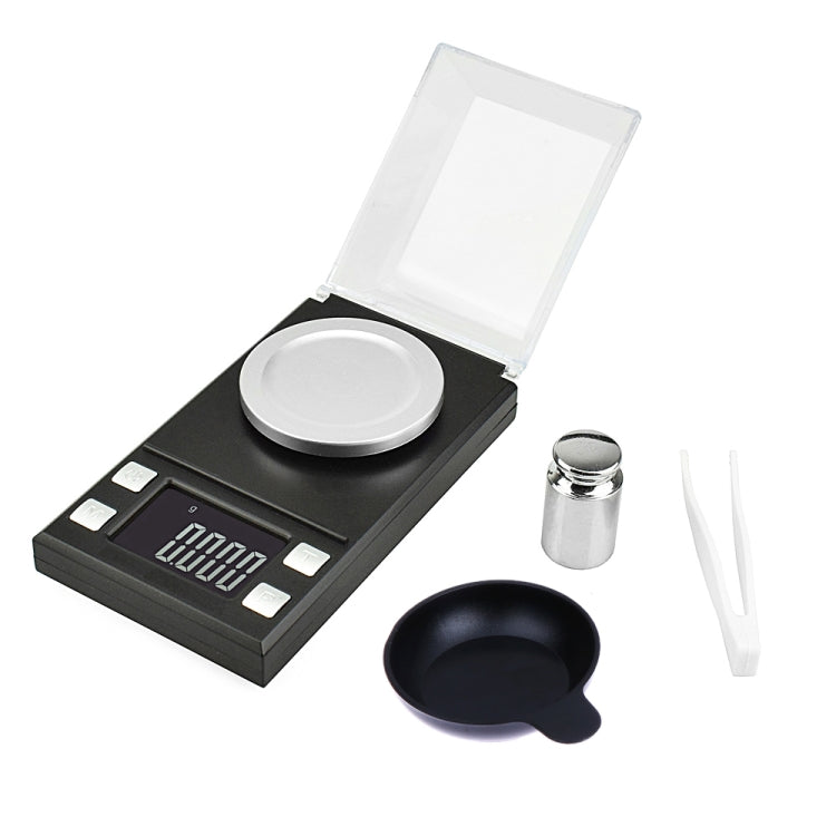 MH-8028 50g x 0.001g ความแม่นยำสูงดิจิตอลอิเล็กทรอนิกส์แบบพกพาเครื่องประดับเพชรอัญมณีกะรัต Lab เครื่องชั่งน้ำหนัก Balance อุปกรณ์ 1.6 นิ้วหน้าจอ LCD, 50g/0.001g