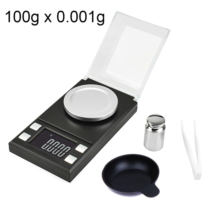 MH-8028 100g x 0.001g ความแม่นยำสูงดิจิตอลอิเล็กทรอนิกส์แบบพกพาเครื่องประดับเพชรอัญมณีกะรัต Lab เครื่องชั่งน้ำหนัก Balance อุปกรณ์ 1.6 นิ้วหน้าจอ LCD, 100g/0.001g