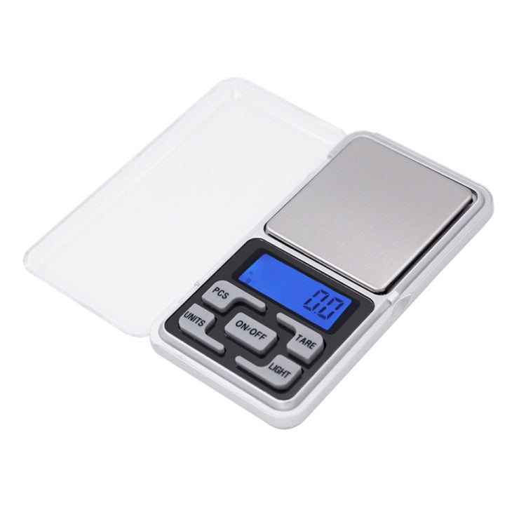 MH-100 500g x 0.1g ความแม่นยำสูงดิจิตอลอิเล็กทรอนิกส์แบบพกพา Mini Pocket Scale โทรศัพท์มือถือเครื่องชั่งน้ำหนัก BALANCE อุปกรณ์ 1.6 นิ้วหน้าจอ LCD, 500g/0.1g