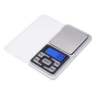 MH-100 500g x 0.1g ความแม่นยำสูงดิจิตอลอิเล็กทรอนิกส์แบบพกพา Mini Pocket Scale โทรศัพท์มือถือเครื่องชั่งน้ำหนัก BALANCE อุปกรณ์ 1.6 นิ้วหน้าจอ LCD, 500g/0.1g