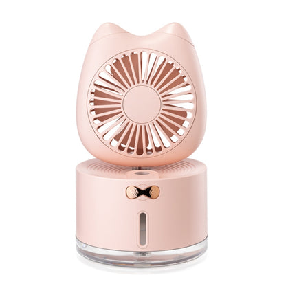 BD-MM1 Cat Shape ครัวเรือนเดสก์ท็อปแบบชาร์จไฟได้สเปรย์ Humidifier พัดลม