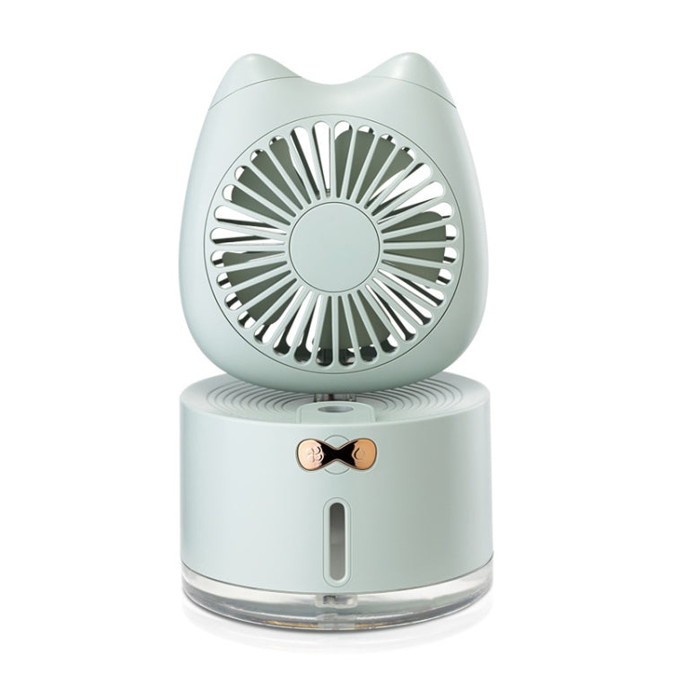 BD-MM1 Cat Shape ครัวเรือนเดสก์ท็อปแบบชาร์จไฟได้สเปรย์ Humidifier พัดลม