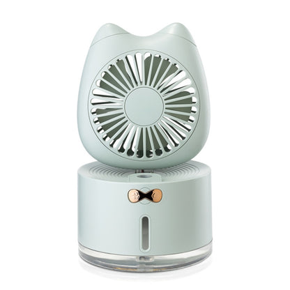 BD-MM1 Cat Shape ครัวเรือนเดสก์ท็อปแบบชาร์จไฟได้สเปรย์ Humidifier พัดลม